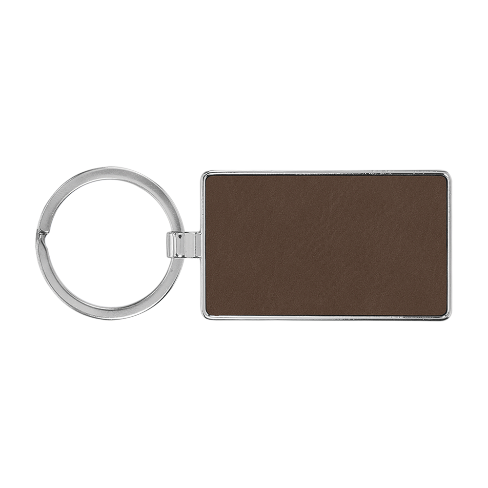 Keychain with metal frame