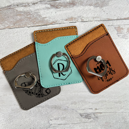 Phone Wallet with ring grip