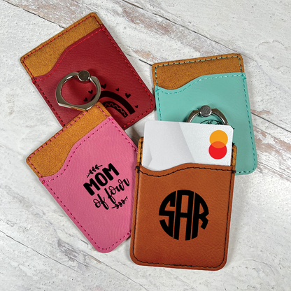 Phone Wallet with ring grip