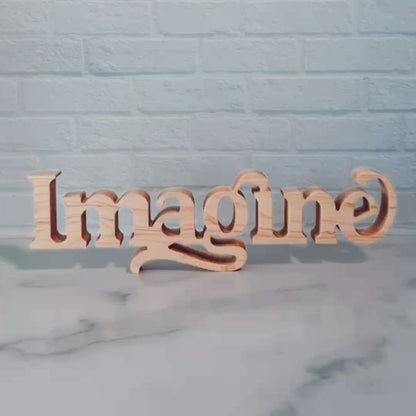 Standing word - IMAGINE