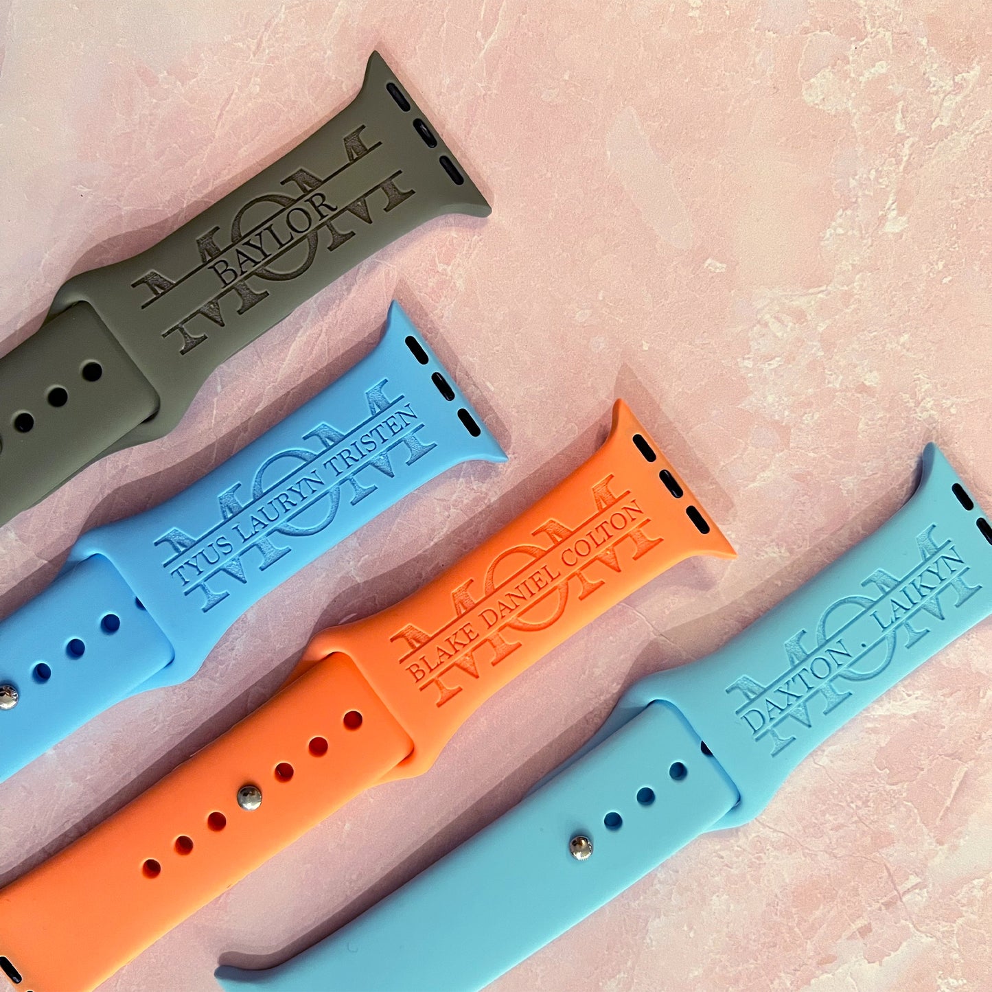 MOM - Engraved watchband