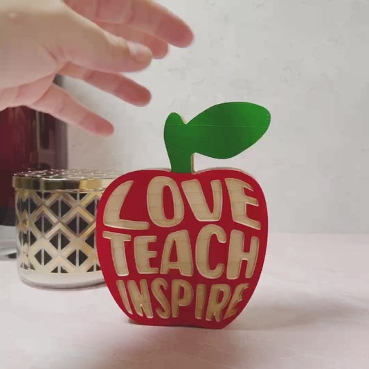 Standing apple - Teach Love Inspire